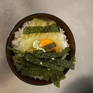 簡単にできる！のり玉ご飯